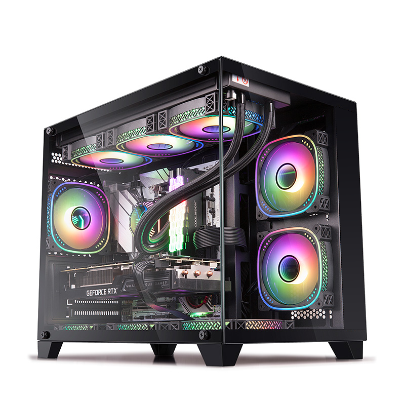 NEWLEAGUE ゲーミングデスクトップパソコン 特選モデル Core i7 14700K / RTX5070 Ti / 32GB / NVMe SSD 2TB / 750W電源ユニット / Windows 11 Pro/WPS Office ミニタワーモデル  G6BK-I47K-RT47TS