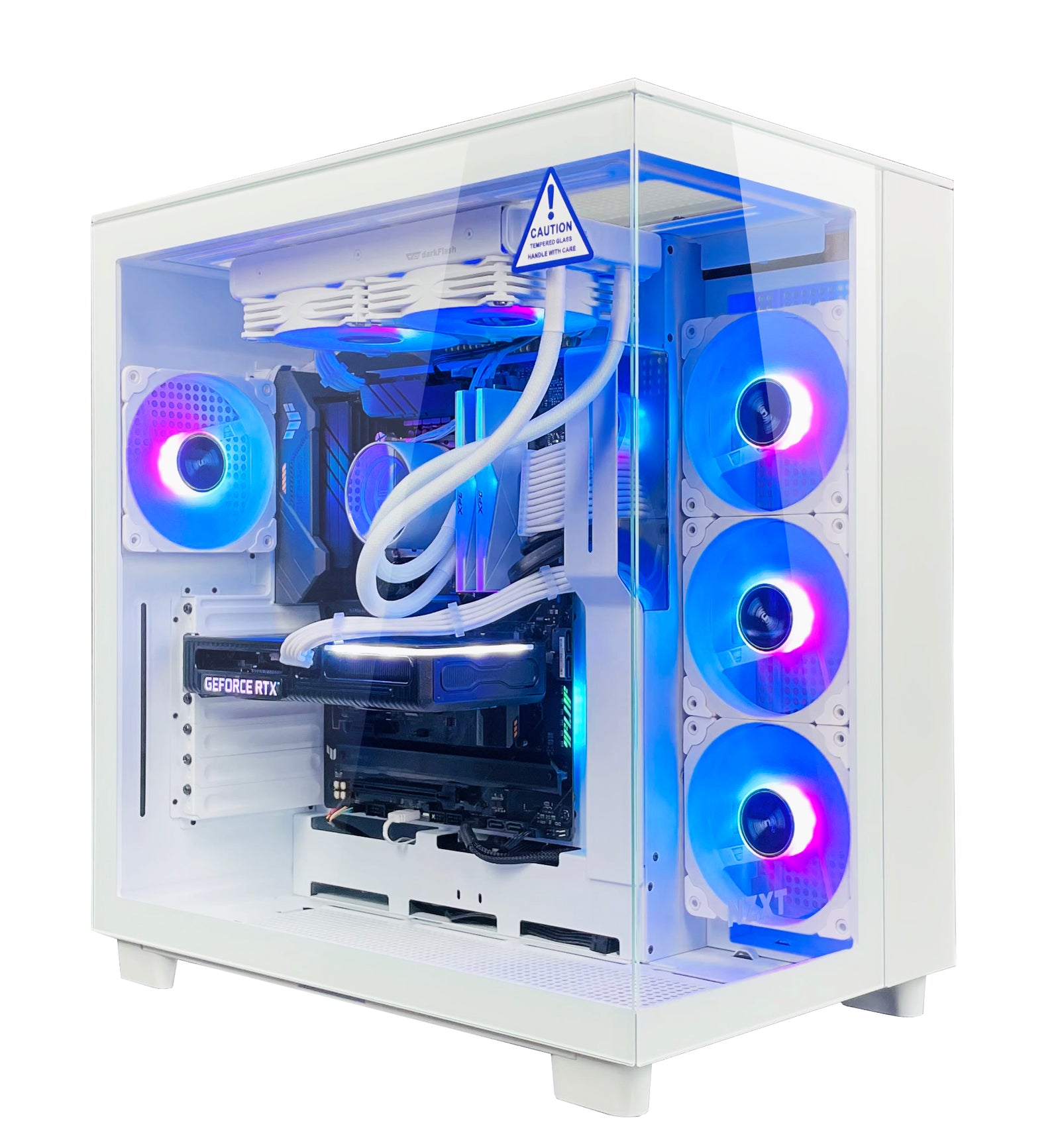 NEWLEAGUE ゲーミングデスクトップパソコン 特選エントリーモデル Core i7 14700F / RTX5070 / 32GB / NVMe SSD 1TB / 650W電源ユニット / Windows 11 Pro/WPS Office  水冷クーラー搭載H9モデル