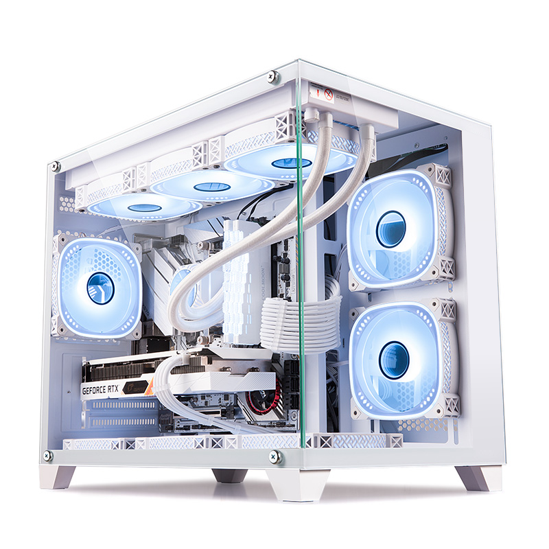 NEWLEAGUE ゲーミングデスクトップパソコン 特選モデル Core i7 14700K / RTX5070 Ti / 32GB / NVMe SSD 2TB / 750W電源ユニット / Windows 11 Pro/WPS Office ミニタワーモデル　G6WH-I47K-RT47TS
