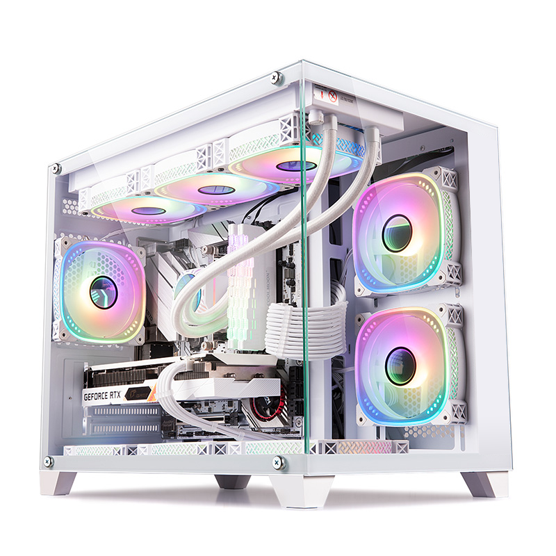NEWLEAGUE ゲーミングデスクトップパソコン 特選モデル Core i7 14700K / RTX5070 Ti / 32GB / NVMe SSD 2TB / 750W電源ユニット / Windows 11 Pro/WPS Office ミニタワーモデル　G6WH-I47K-RT47TS