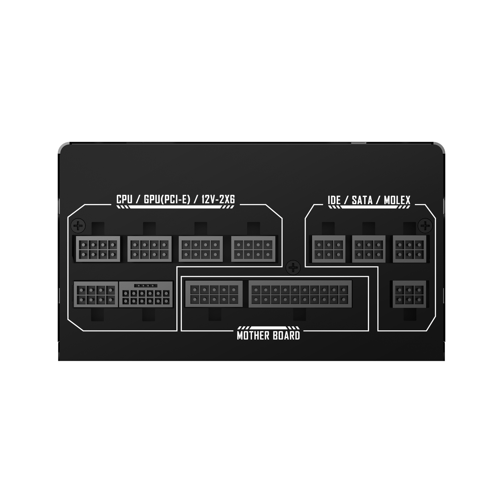 NEWLEAGUE RT1200 ゲーミングPC用電源, 1200W, ATX3.1, PCIe 5.1, 80 PLUS Gold認証, フルモジュラー (ブラック, 1200W)