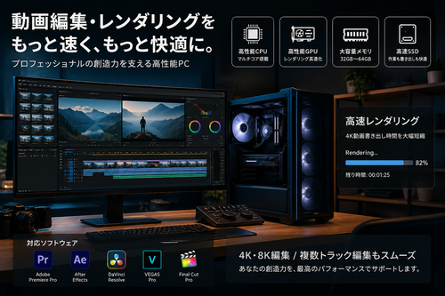 生成AI・動画編集に強いPC。