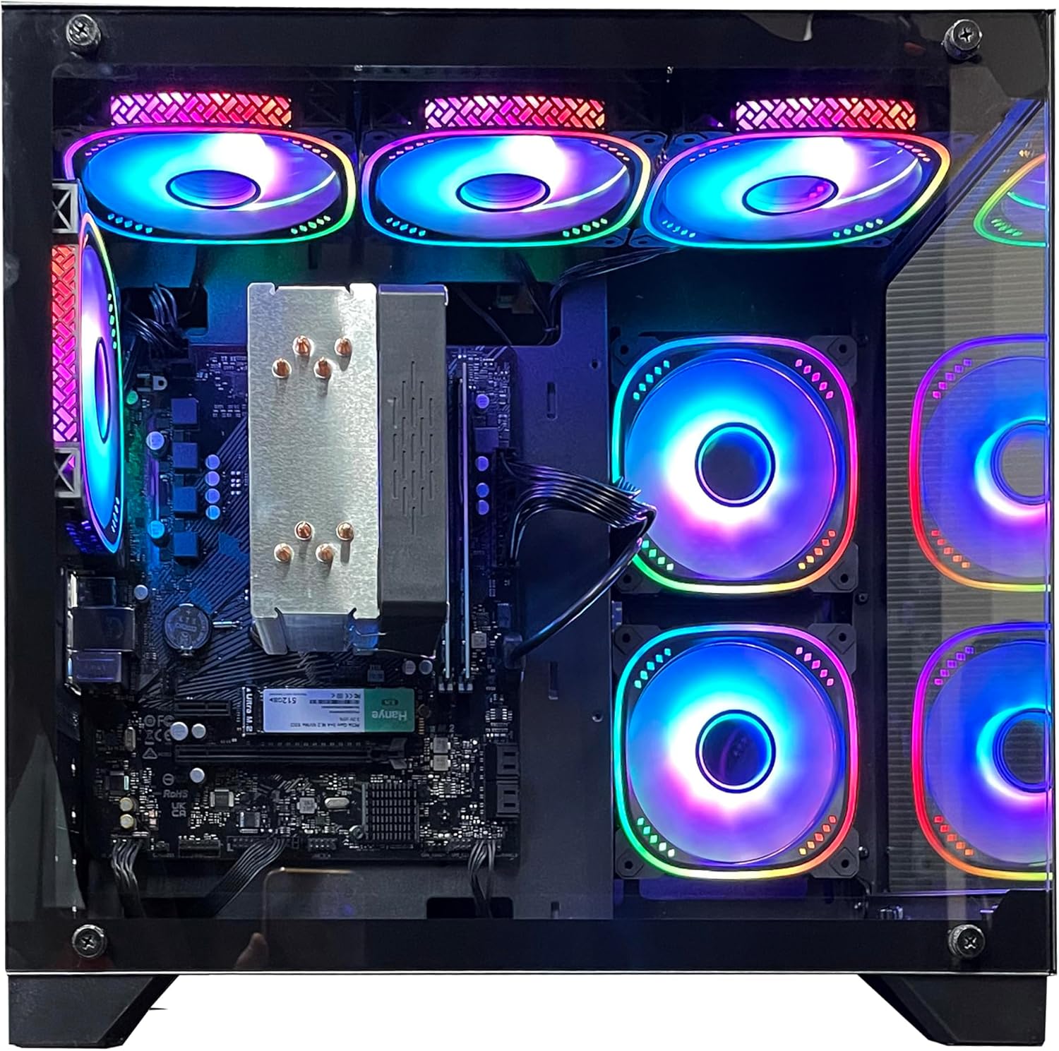 【NEWLEAGUE】 特選モデル Ryzen 5 5600GT / 16GB / NVMe SSD 512GB / 550W電源ユニット / Windows 11 Pro/WPS Office ミニタワー G6BK-R56G