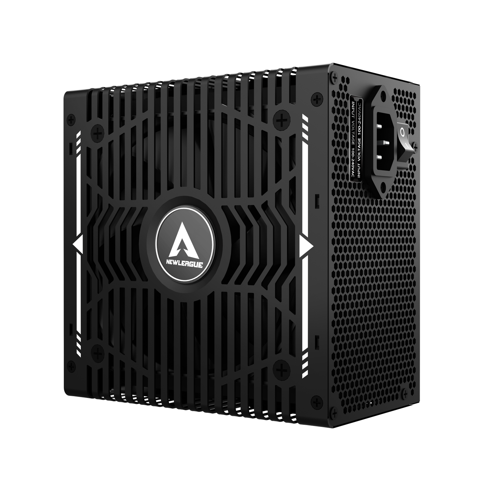 NEWLEAGUE RT1200 ゲーミングPC用電源, 1200W, ATX3.1, PCIe 5.1, 80 PLUS Gold認証, フルモジュラー (ブラック, 1200W)