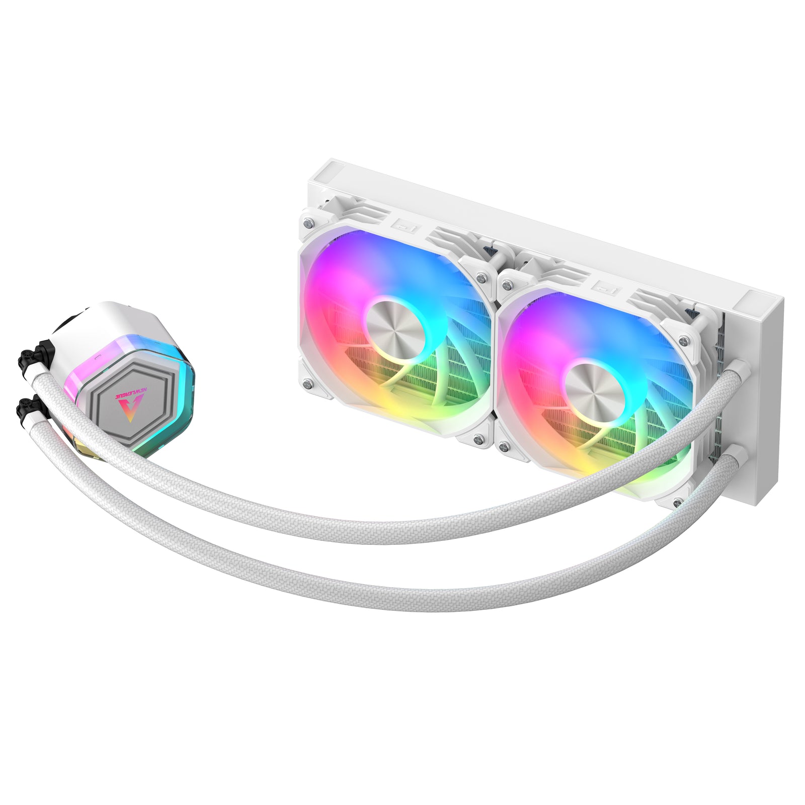 NEWLEAGUE CPU クーラー ハイパフォーマンス 240mm ARGB Sync対応 LED5V PWM 簡易水冷式CPUクーラー LGA1700 / LGA1851 / AM5ソケット対応 LUMISILENT 240