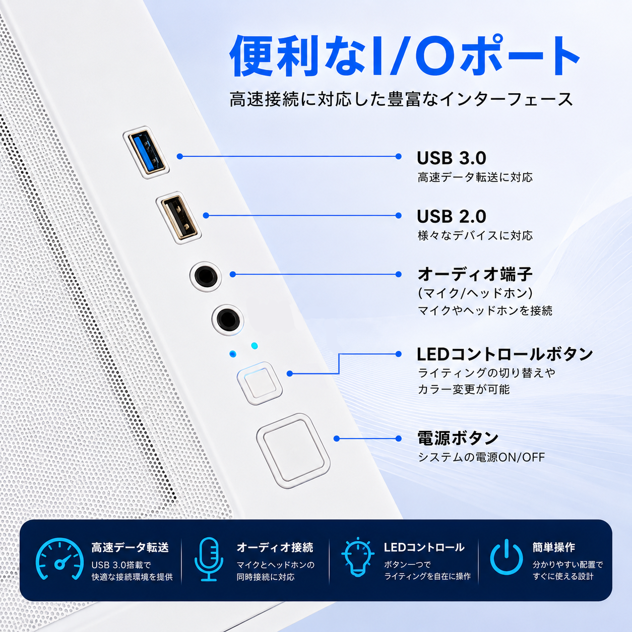 NEWLEAGUE AGILE G6-WH｜スタンダードモデル｜Ultra 5 225F × RTX 5060｜16GB・512GB SSD
