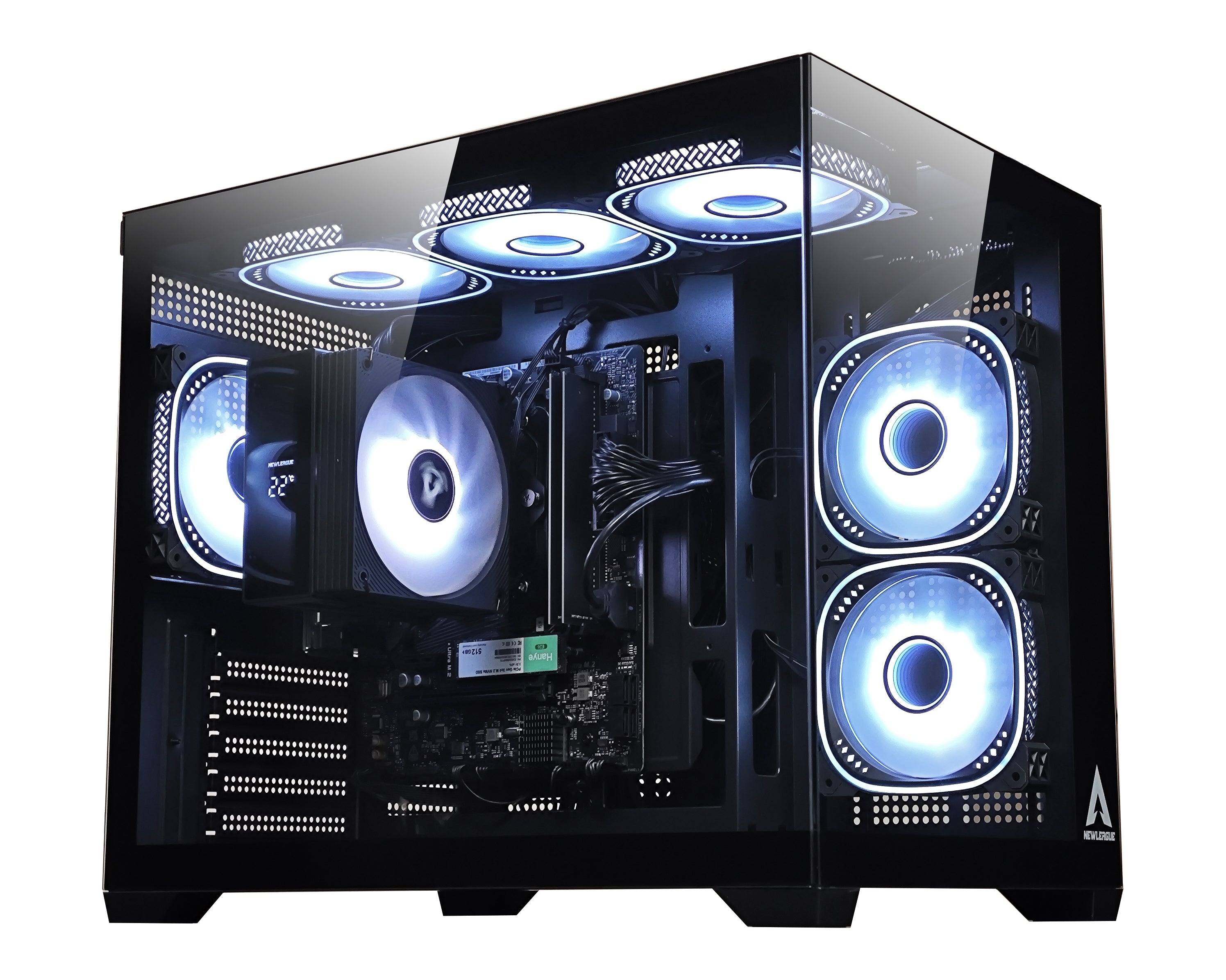 【NEWLEAGUE】 特選モデル Ryzen 5 5600GT / 16GB / NVMe SSD 512GB / 550W電源ユニット / Windows 11 Pro/WPS Office ミニタワー G6BK-R56G