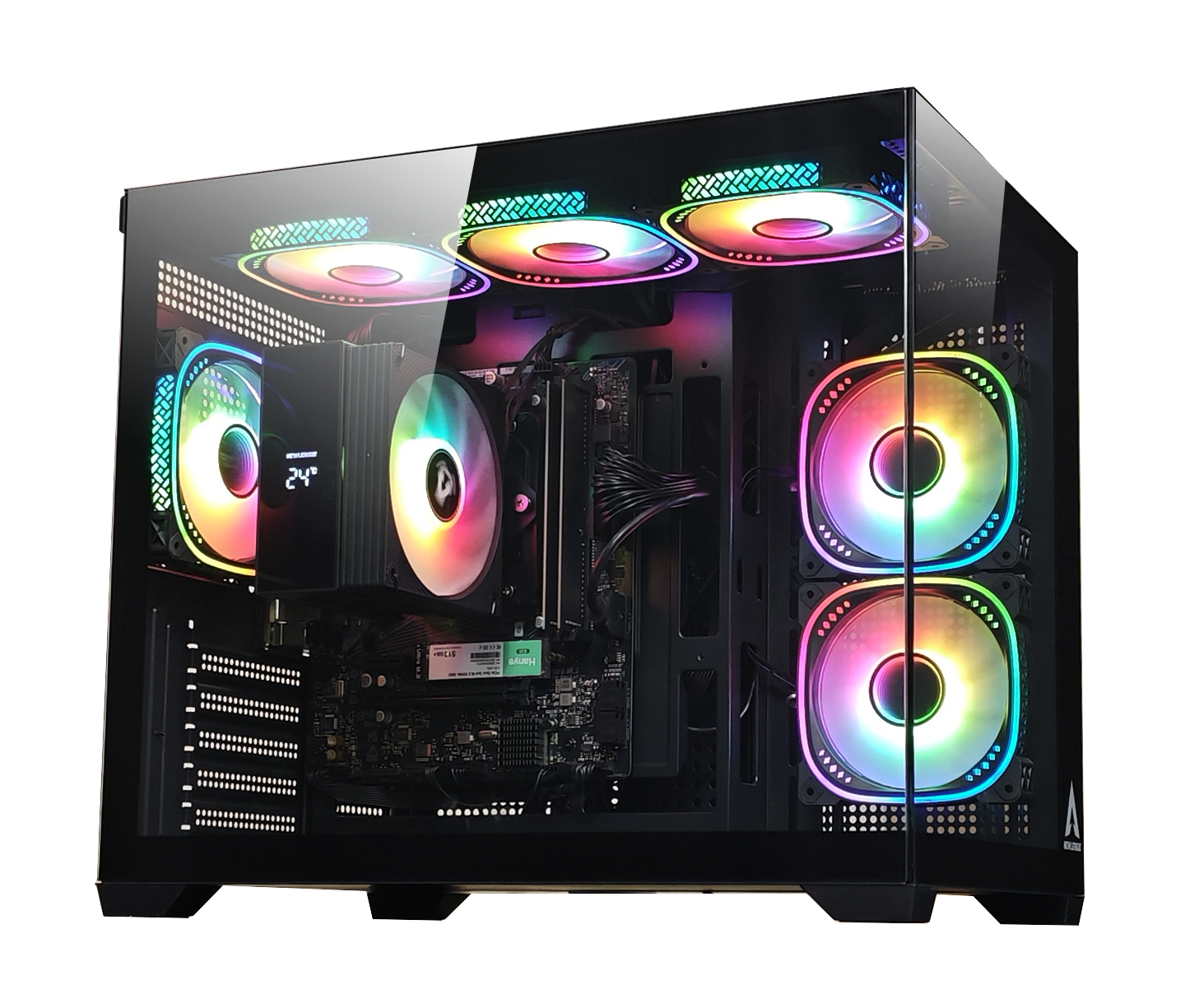 【NEWLEAGUE】 特選モデル Ryzen 5 5600GT / 16GB / NVMe SSD 512GB / 550W電源ユニット / Windows 11 Pro/WPS Office ミニタワー G6BK-R56G