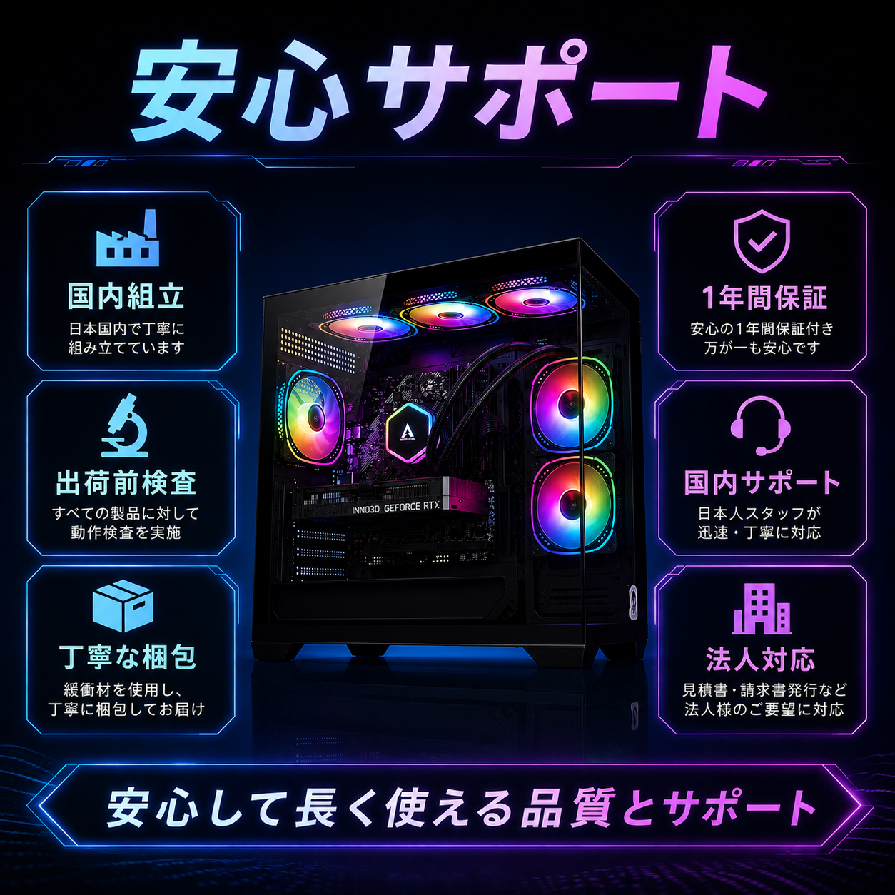 NEWLEAGUE AGILE G6-BKSR｜ハイパフォーマンスモデル｜Ryzen 7 5700X × RTX 5070｜32GB・1TB SSD