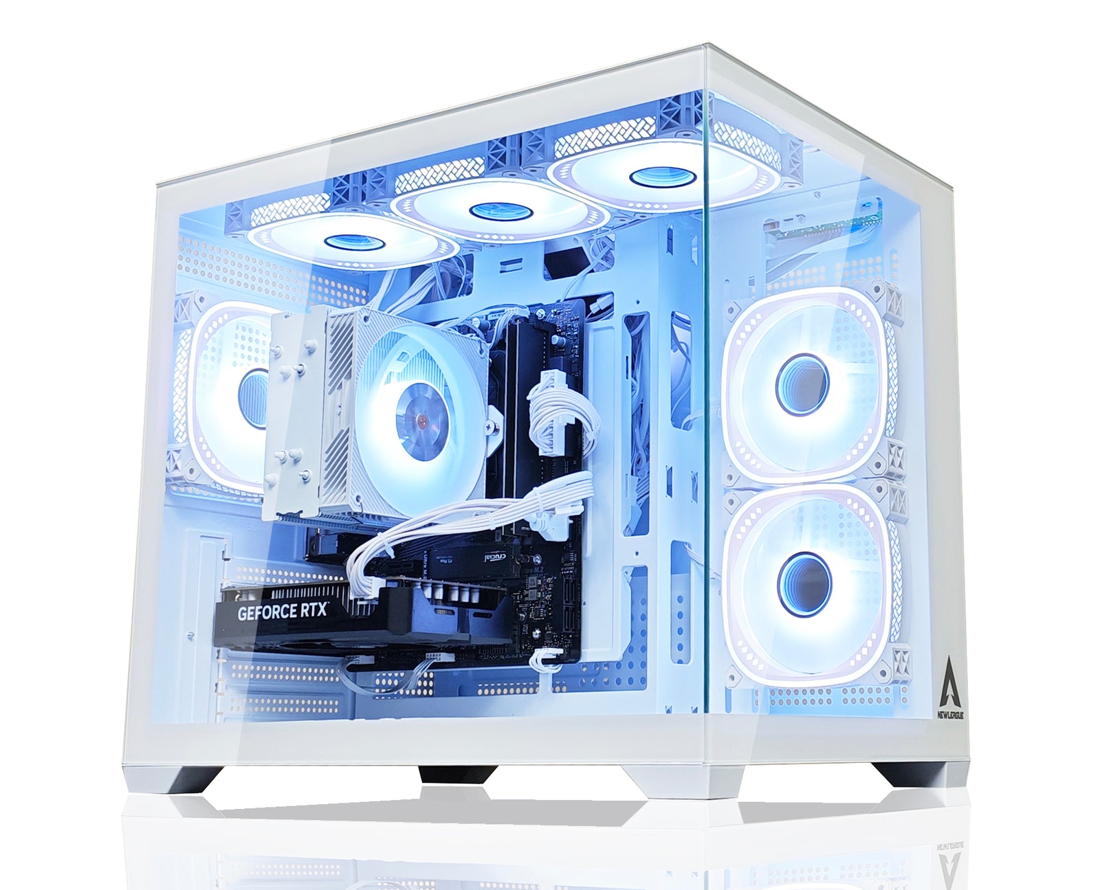 【NEWLEAGUE】ゲーミングパソコン Ryzen 7 5700X / RTX5060Ti / メモリ16GB / NVMe SSD 1TB / Windows11Pro / WPS Office ミドルタワー  G6WH-R75X-RTX56Ti