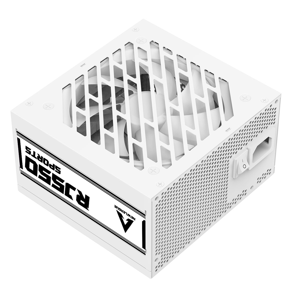 NEWLEAGUE RJ GAMING シリーズ 電源ユニット, 550W, 80PLUS BRONZE認証, 直付けモデル ホワイトケーブル【5年保証】 RJ550WH