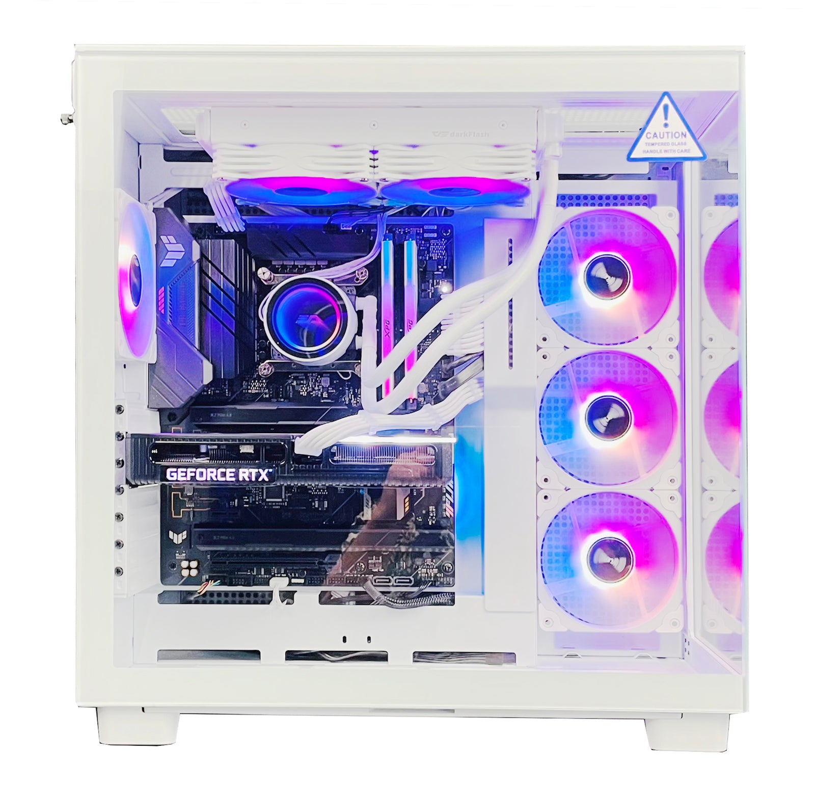 NEWLEAGUE ゲーミングデスクトップパソコン 特選エントリーモデル Core i7 14700F / RTX5070 / 32GB / NVMe SSD 1TB / 650W電源ユニット / Windows 11 Pro/WPS Office  水冷クーラー搭載H9モデル