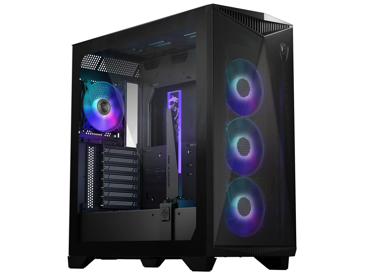 【NEWLEAGUE】ゲーミングパソコン Ryzen 9 9950X3D / RTX5090 / メモリ64GB / NVMe SSD 2TB / WIFI 6E / Windows11Pro / WPS Office ミドルタワー デスクトップパソコン (Ryzen 9 9950X3D / RTX5090（ウルトラハイスペック）, Black)