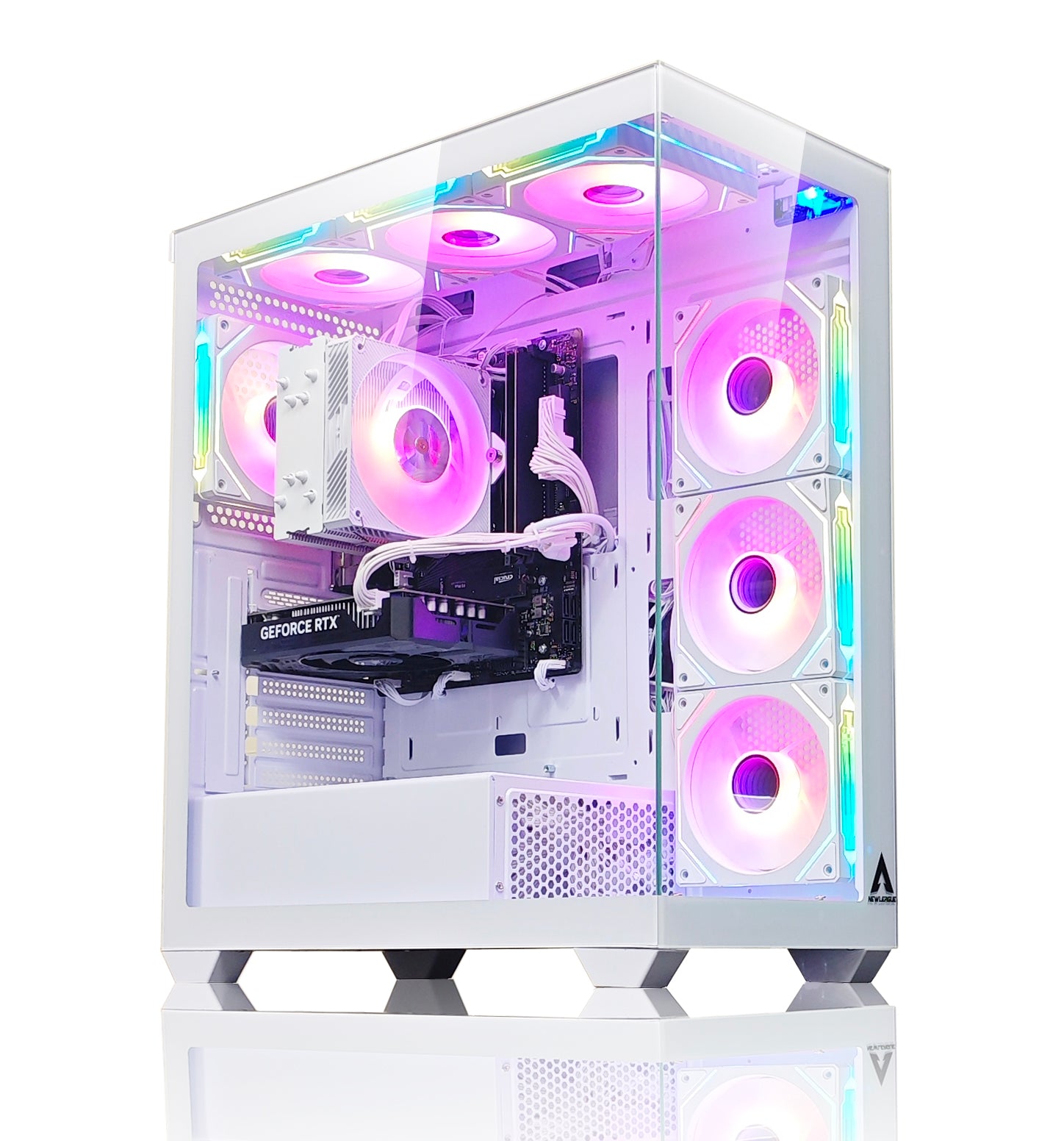 【NEWLEAGUE】ゲーミングパソコン Ryzen 7 9800X3D / RTX5070Ti / メモリ32GB / NVMe SSD 2TB / Windows11Pro / WPS Office ミドルタワー L7-R78X3D-RT47TS