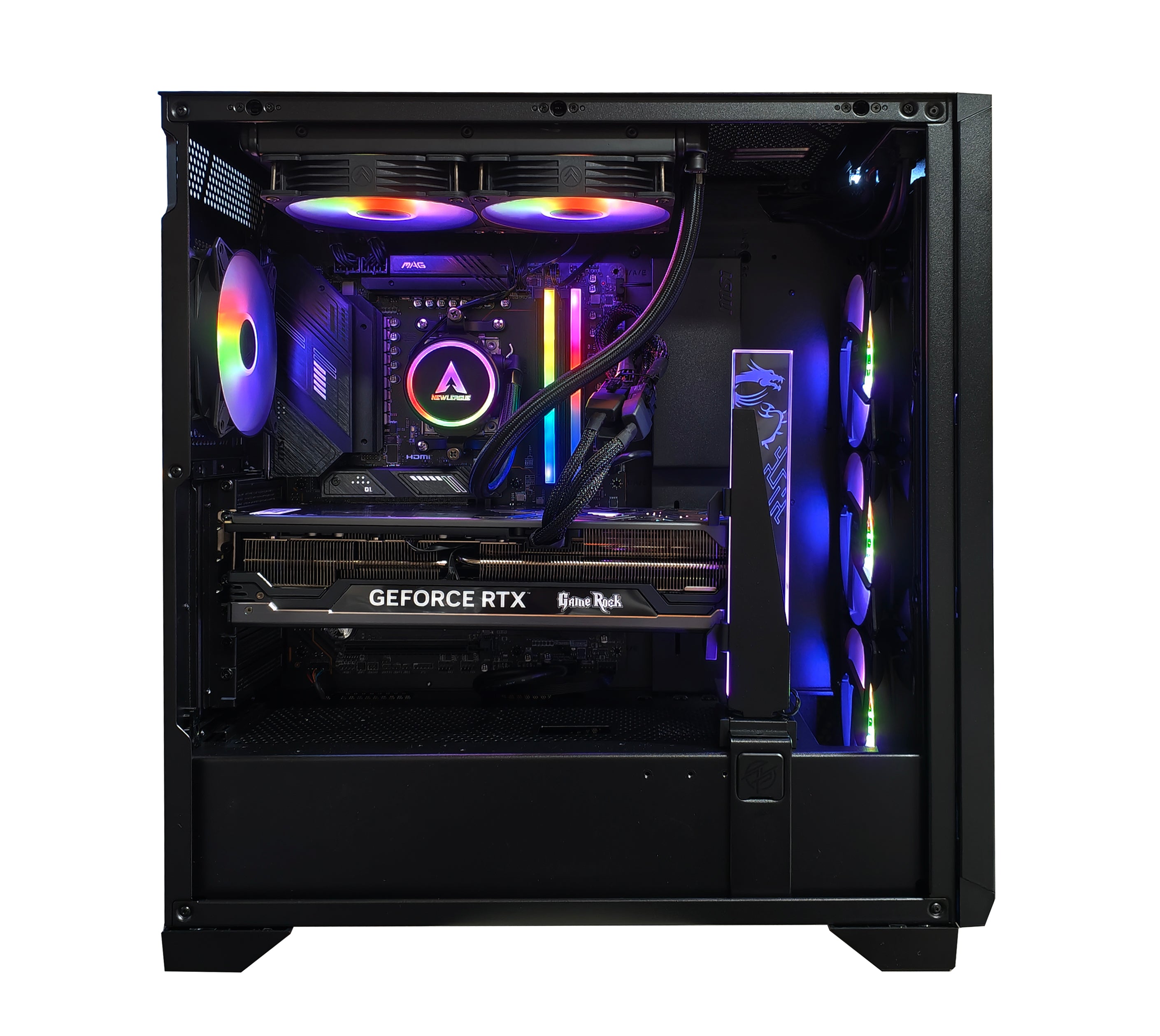 クリエーター、動画編集向け ゲーミングデスクトップパソコン CPU : i9-14900k / RTX4090 / メモリー : DDR5-128GB / SSD : 2TB / HDD : 8TB / 電源ユニット 1000W 80PLUS GOLD / Windows11 pro 水冷クーラー搭載モデル